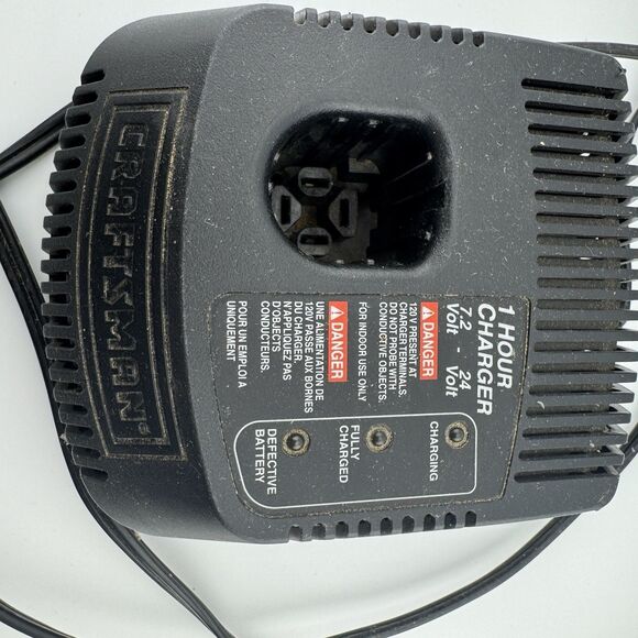 Craftsman 1425301 7.2‑24V 1‑Hour Fast Rechargeable Battery Charger - Picture 3 of 6